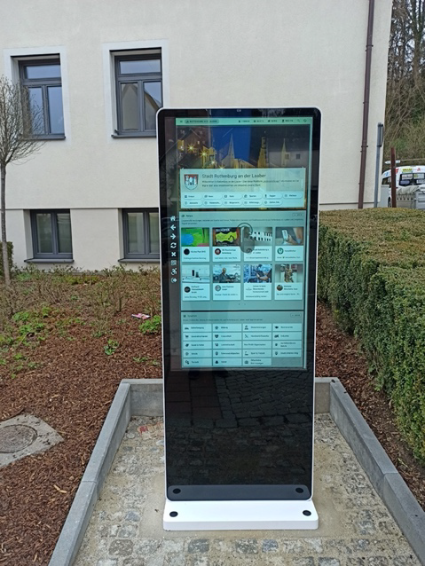 Beispiel für Touchscreen-InfoTerminal